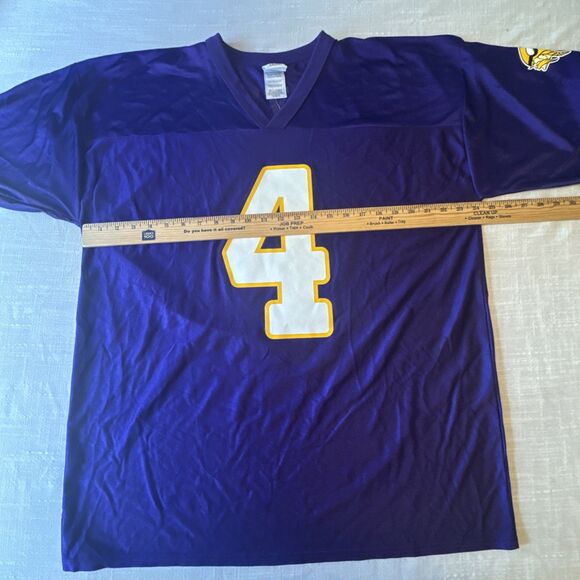 Brett Favre #4 Vikings Football Jersey NFL Team Apparel Onfield Mens Size XL - Picture 9 of 13